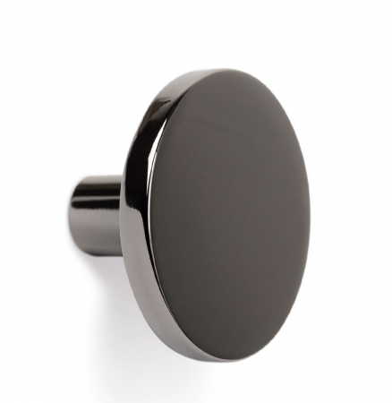 Manere si butoni - Buton pentru mobila Como Big, nichel negru lustruit, D:41 mm