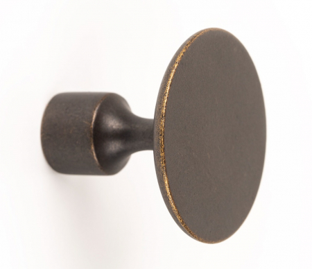 Moderne - Buton pentru mobilier Floid, finisaj alama antichizata, D:34,8 mm