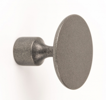 Manere si butoni - Buton pentru mobilier Floid, finisaj cositor, D:34,8 mm