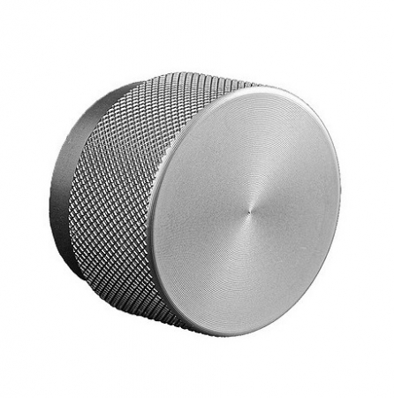 Moderne - Buton pentru mobilier Graf Big, finisaj otel inoxidabil, D:50 mm