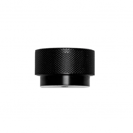 Buton pentru mobilier Graf Big, negru periat, D 38 mm [1]