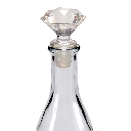 Capac pentru sticla, transparent, aspect diamant [1]