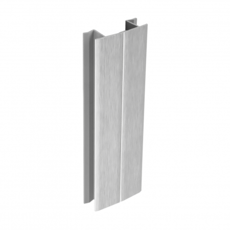 Înălțătoare și plinte - Coltar plinta de 13 mm, model multi-unghi, pentru mobilier de bucatarie, finisaj aluminiu periat, H:100 mm