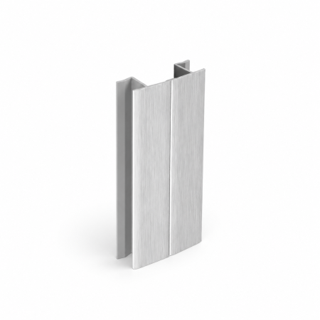 Accesorii diverse - Coltar plinta de 13 mm, model multi-unghi, pentru mobilier de bucatarie, finisaj aluminiu periat, H:100 mm