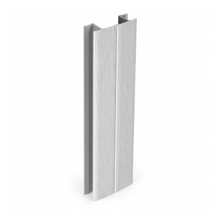 Înălțătoare și plinte - Colțar plintă de 13 mm, model multi-unghi, pentru mobilier de bucătărie, finisaj aluminiu periat, H: 120 mm