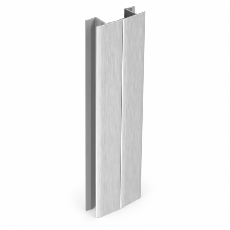 Accesorii diverse - Coltar plinta de 13 mm, model multi-unghi, pentru mobilier de bucatarie,  finisaj aluminiu periat, H:150 mm