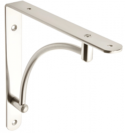 Console si suporturi rafturi - Consola decorativa raft, finisaj otel periat GT, 220x220 mm