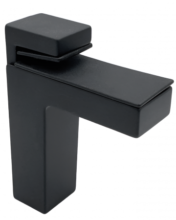 Console si suporturi rafturi - Consola polita, finisaj negru mat, 8-58 mm