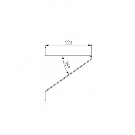 Consola raft Gala, finisaj negru mat, 250x220 mm [4]