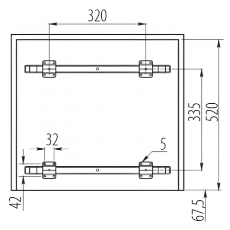 Cos de gunoi cu montaj pe front, Practi Eco incorporabil cu 2 compartimente x 34 L, pentru corp de 600 mm, gri antracit [3]