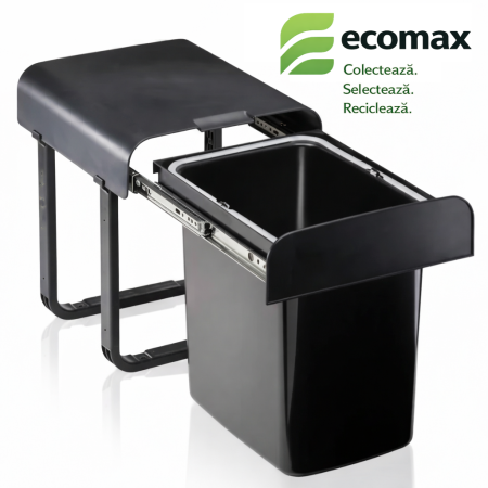 Cosuri de gunoi - Cos de gunoi incorporabil Aladin Black Bio cu un compartiment x 16 litri