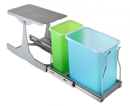 Cosuri de gunoi - Cos de gunoi incorporabil in corp Patty, colectare selectiva, cu 2 recipiente 1 x 16 litri si 1 x 8 litri