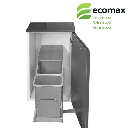 Cos de gunoi incorporabil, Patty 30 Automatic, colectare selectiva cu 2 recipiente 1 x 16 litri si 1 x 8 litri [1]