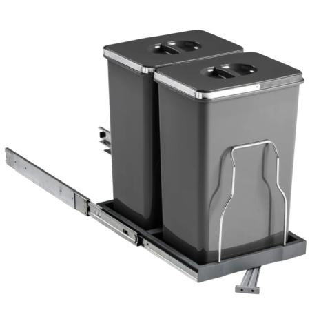 Cosuri de gunoi - Cos de gunoi incorporabil, Patty Automatic, colectare selectiva cu 2 recipiente x 20 litri