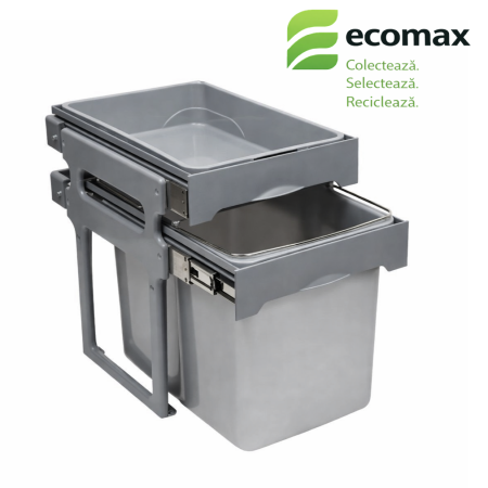 Cosuri de gunoi - Cos de gunoi incorporabil Tank cu 1 recipient de 34 litri si tavita multifunctionala