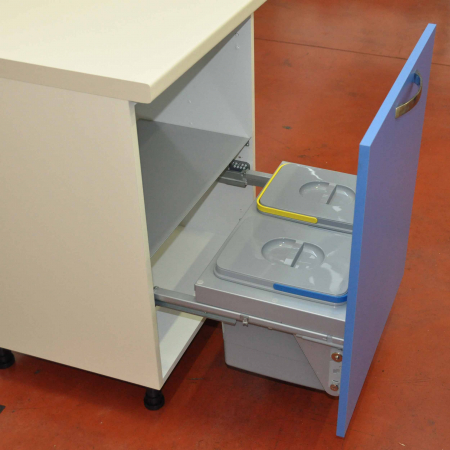 Cos de gunoi incorporabil Unika, colectare selectiva, cu 2 compartimente x 15 litri [2]