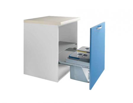 Cosuri de gunoi - Cos de gunoi incorporabil Unika, colectare selectiva, cu 2 compartimente x 15 litri