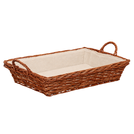 CASĂ ȘI GRĂDINĂ - Coș de rufe Kipit, împletit, cu mânere și pânză bej, 55 x 40 x 12 cm