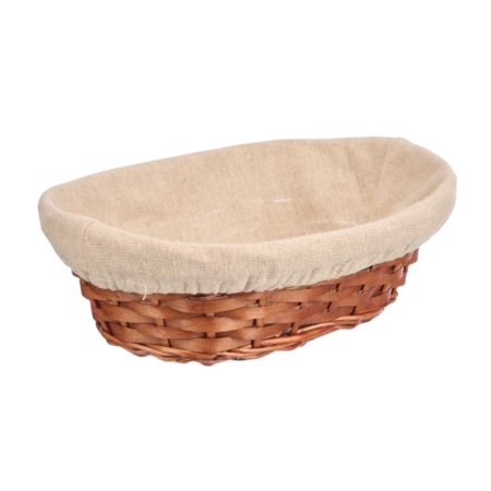 Organizatoare baie - Coș depozitare oval Kipit, împletit, maro/bej, 29 x 20 x 9 cm
