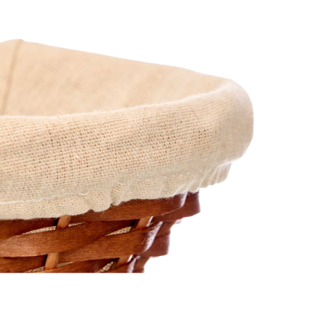 Coș depozitare rotund Kipit, împletit, maro/bej, 25 x 25 x 9 cm [2]