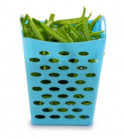 Cos patrat multifunctional din plastic, albastru [1]