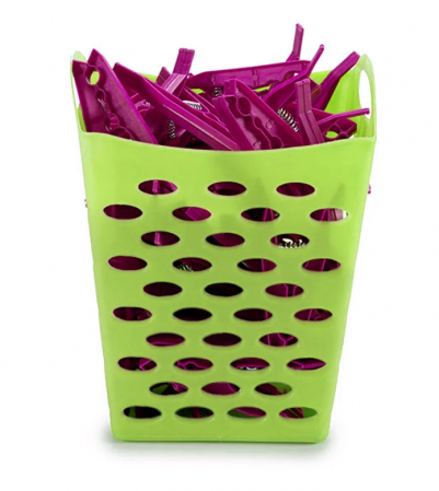 Cos patrat multifunctional din plastic, verde [1]