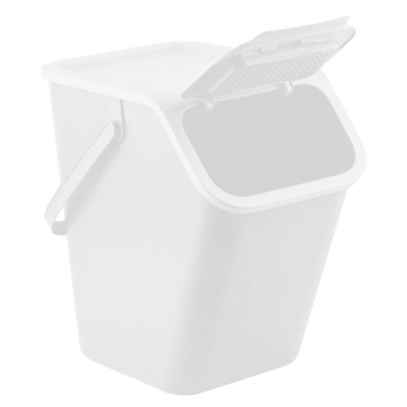 Coșuri de gunoi - Cos reciclare gunoi Bini, pentru uz general, alb