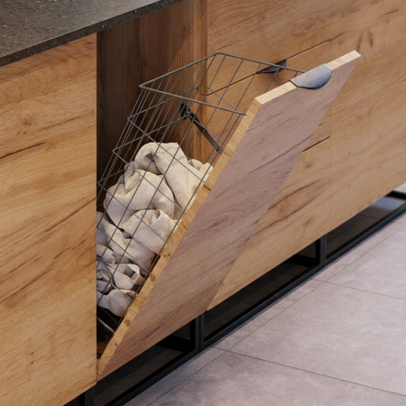 Cos rufe murdare incorporabil in dulap, pentru corp de 400 mm, finisaj gri grafit [3]