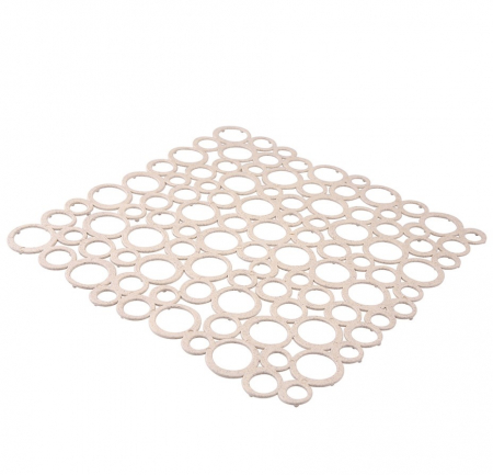 Protecție chiuvetă - Covoras protectie chiuveta, patrat, 35% bio, bej, 29x29 cm