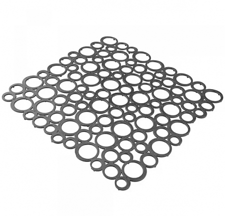 Protecție chiuvetă - Covoras protectie chiuveta, patrat, 35% bio, gri antracit, 29x29 cm