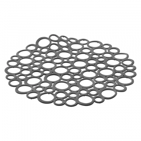 Protecție chiuvetă - Covoras protectie chiuveta, rotund, 35% bio, gri antracit, D:30 cm