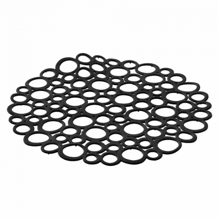 Protecție chiuvetă - Covoras protectie chiuveta, rotund, negru, D:29 cm
