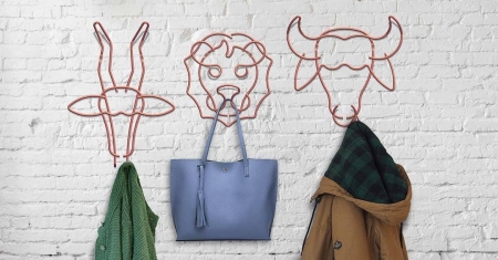 Cuier de perete Safari, finisaj cupru in forma de taur [1]