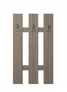 Cuier Trio Maxdeco sonoma cu agatatori finisaj aluminiu [1]