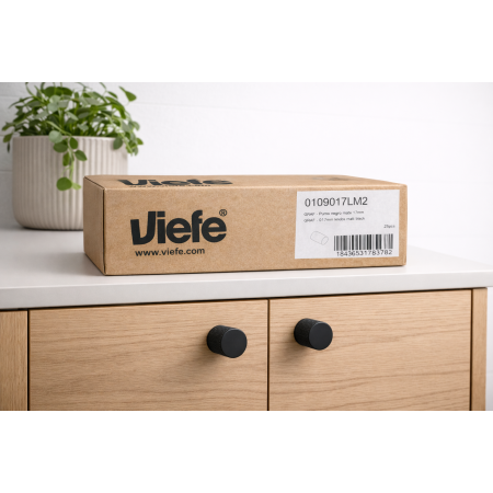 Cutie 25 bucati butoni mobilier Graf, finisaj negru mat [2]