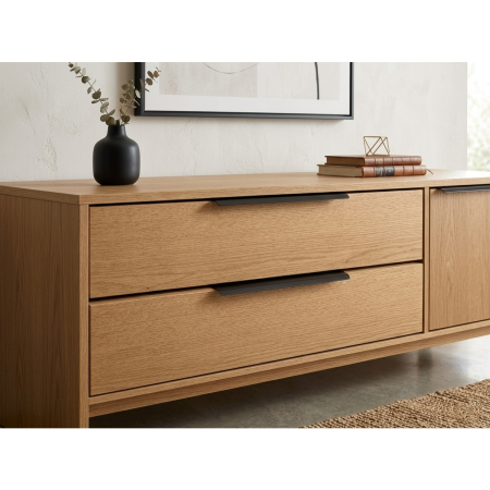 Cutie 25 bucati manere mobilier Cruve, finisaj negru mat, L:200 mm [2]