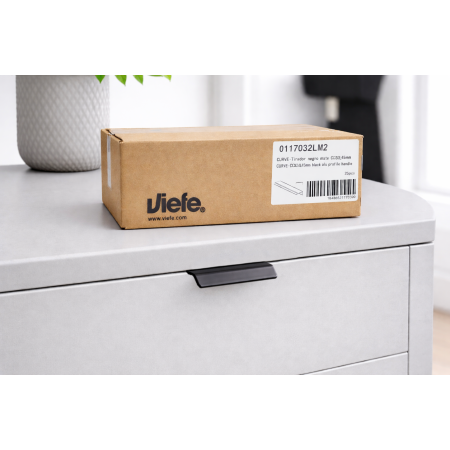 Cutie 25 bucati manere mobilier Cruve, finisaj negru mat, L: 45 mm [2]