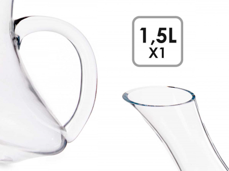 Decantor drept din sticla, 1.5 l [1]