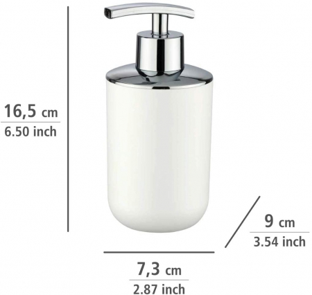 Dozator sapun lichid Brasil, alb, 320 ml [1]