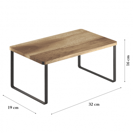 Etajera York din lemn de acacia, 32x19x16 cm [5]