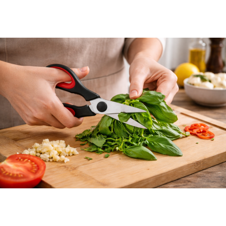 Foarfeca de bucatarie neagra cu capac magnetic, 8 x 21 x 1 cm [2]