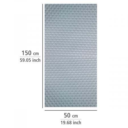 Folie protectie antialunecare pentru sertar, autoadeziva, gri, 150 x 50 cm [2]