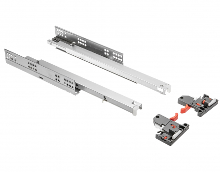 Glisiera sub sertar - Glisiera sub sertar Modern Slide 500 mm cu extragere totala pentru placa de 18 mm, soft-close, ajustare 3D, 30 kg