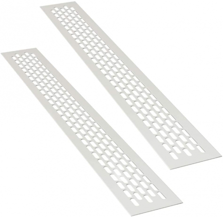 Grila ventilare din aluminiu, finisaj alb, 484x60 mm [1]
