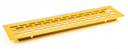 Grile si sisteme de aerisire - Grila ventilare din aluminiu, finisaj auriu mat, 60x480 mm