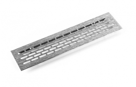 Grile si sisteme de aerisire - Grila ventilare din aluminiu, finisaj inox periat, 60x245 mm