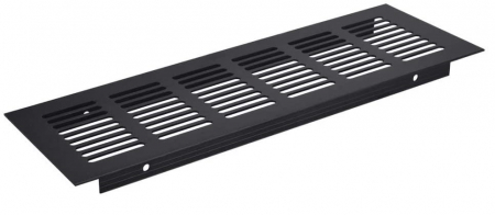Grile si sisteme de aerisire - Grila ventilare din aluminiu, finisaj negru, 484x100 mm