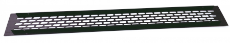Grila ventilare din aluminiu, finisaj negru, 484x60 mm [4]