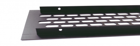 Grila ventilare din aluminiu, finisaj negru, 484x60 mm [3]