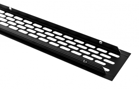 Grila ventilare din aluminiu, finisaj negru mat, 80x480 mm [1]
